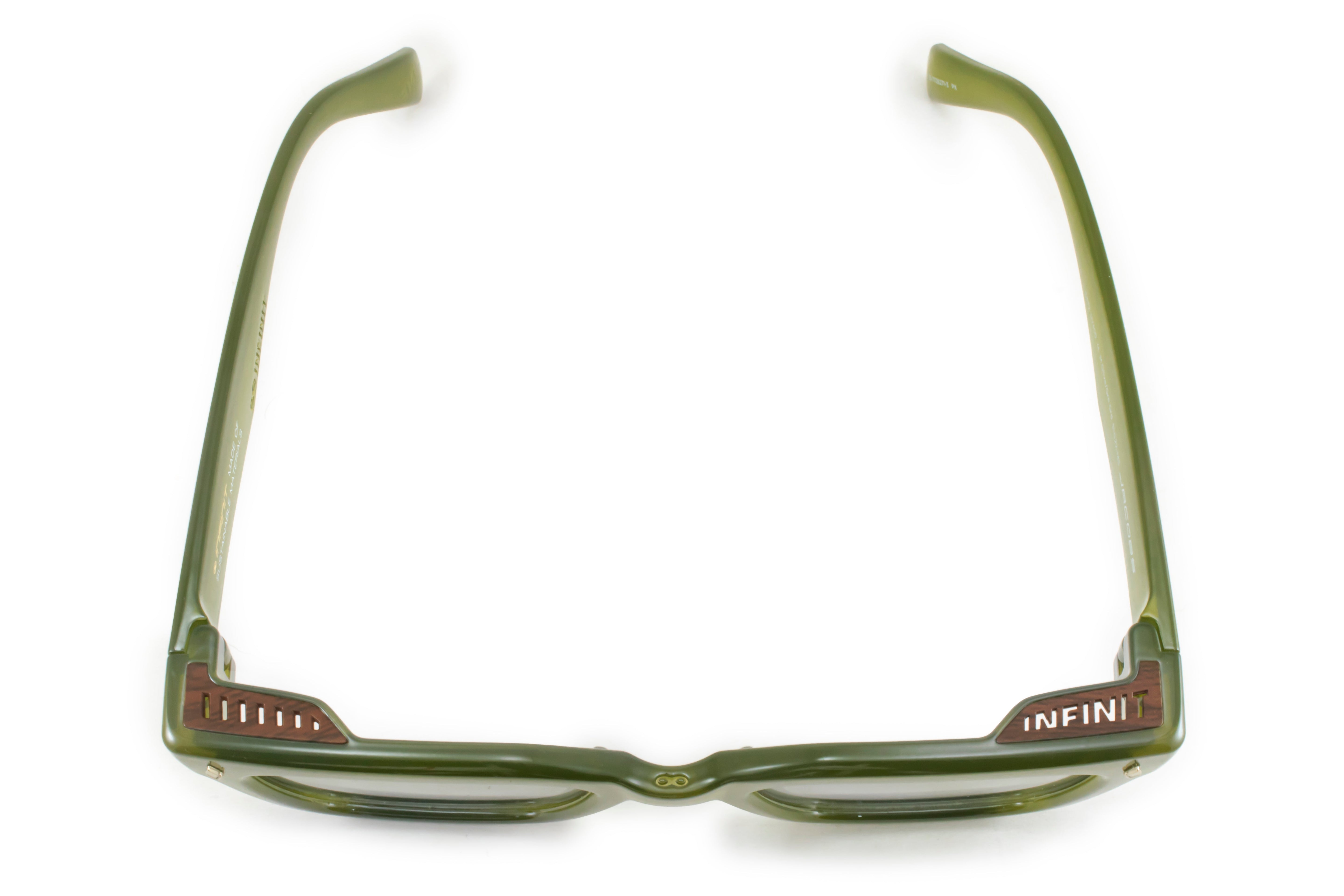 ÓCULOS DE SOL Jacobs Eco Briller - Verde Olive - Lente degradada verde