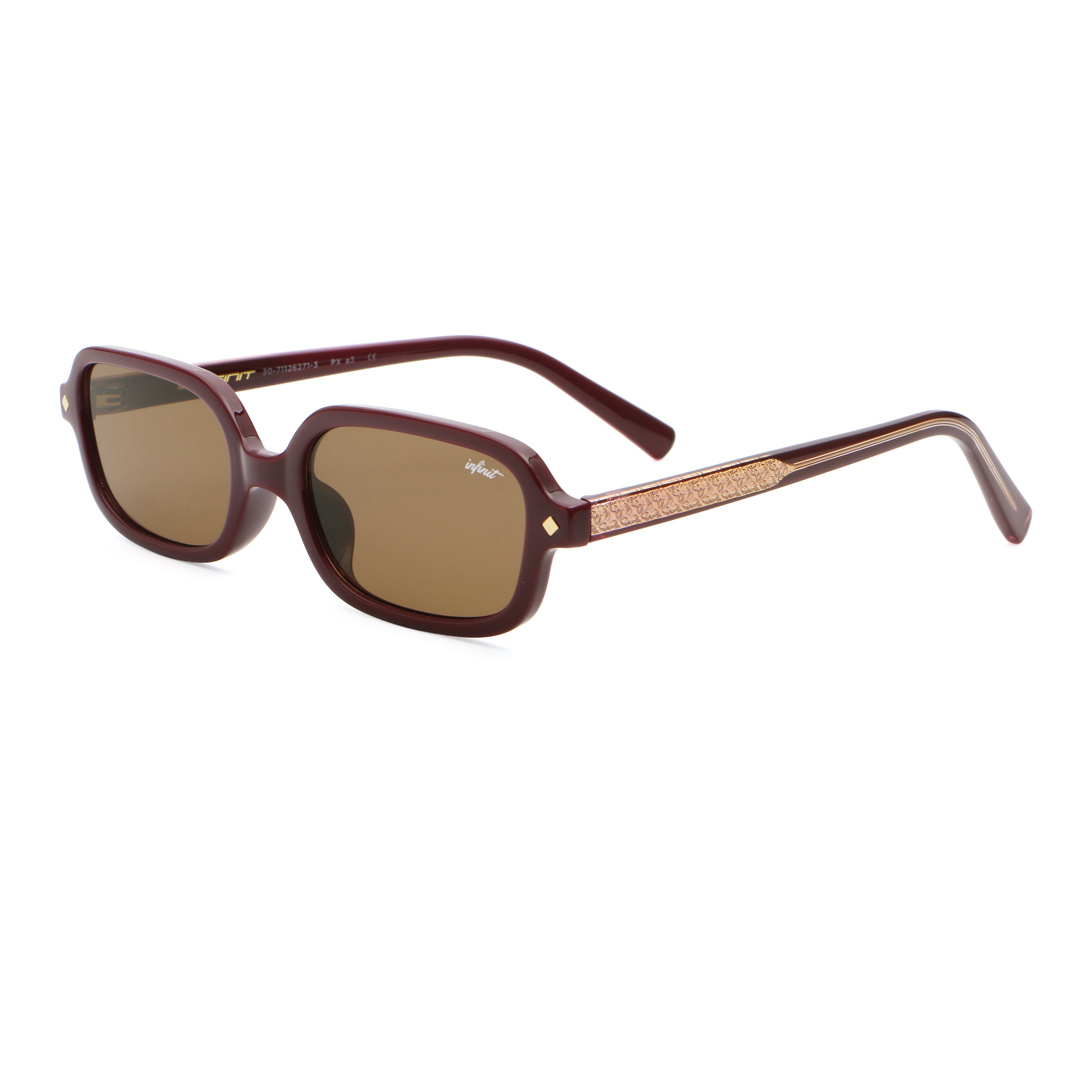 ÓCULOS DE SOL Karl - Borgonha - Lente Marrom