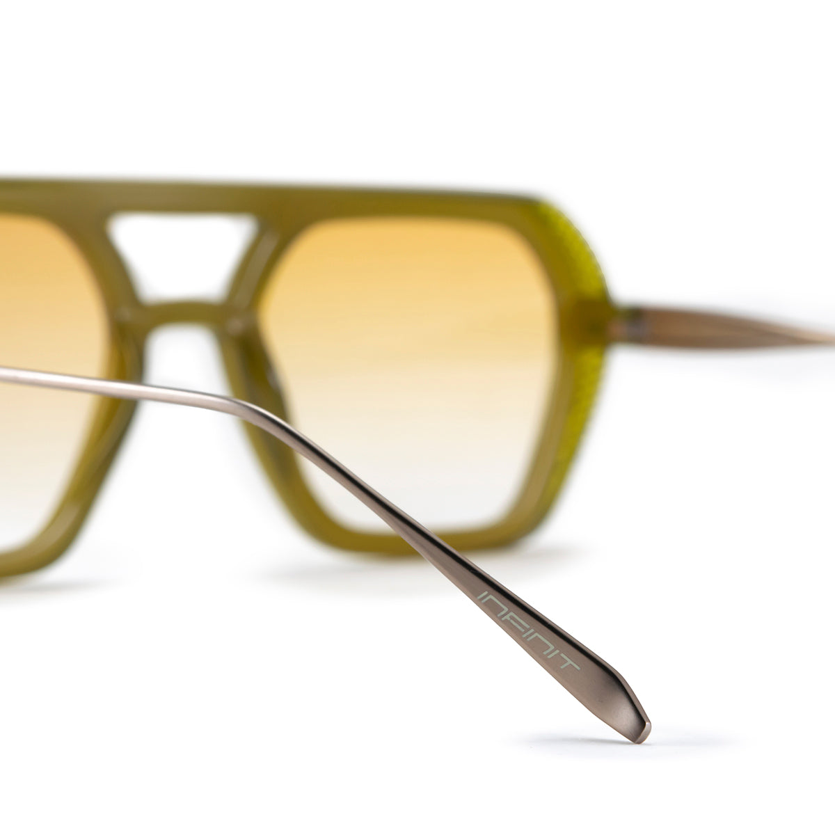 Óculos de sol Lyon Special Metal Edition - marrom leitoso - lente laranja degradada