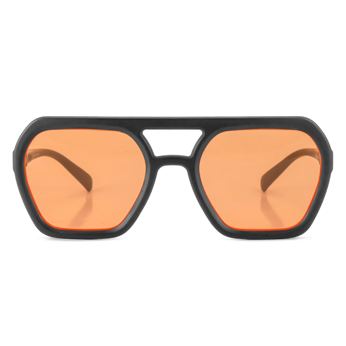 Óculos de sol Lyon - Preto fosco - Lente laranja