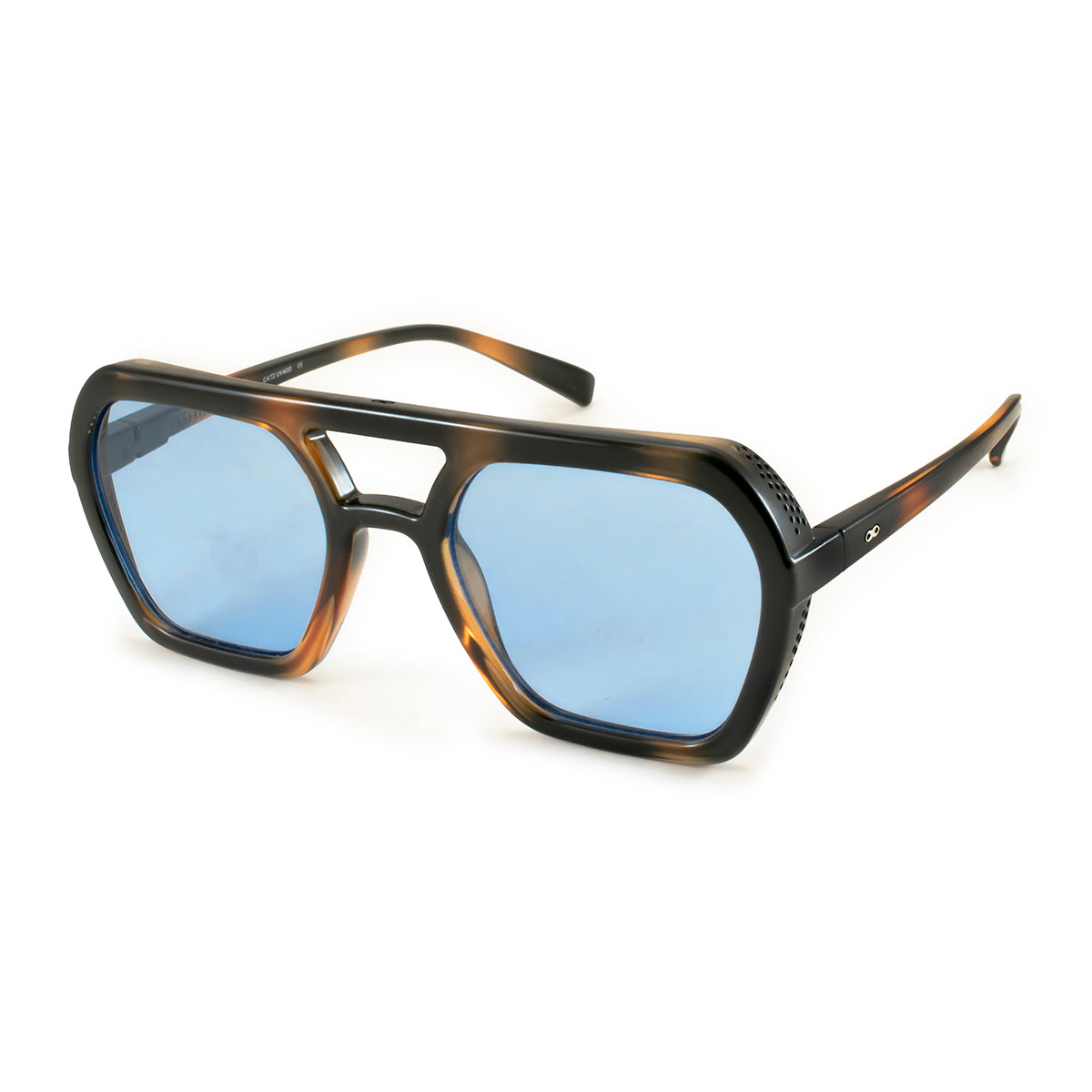 Óculos de sol Lyon - Tartaruga - Lente Retro Azul