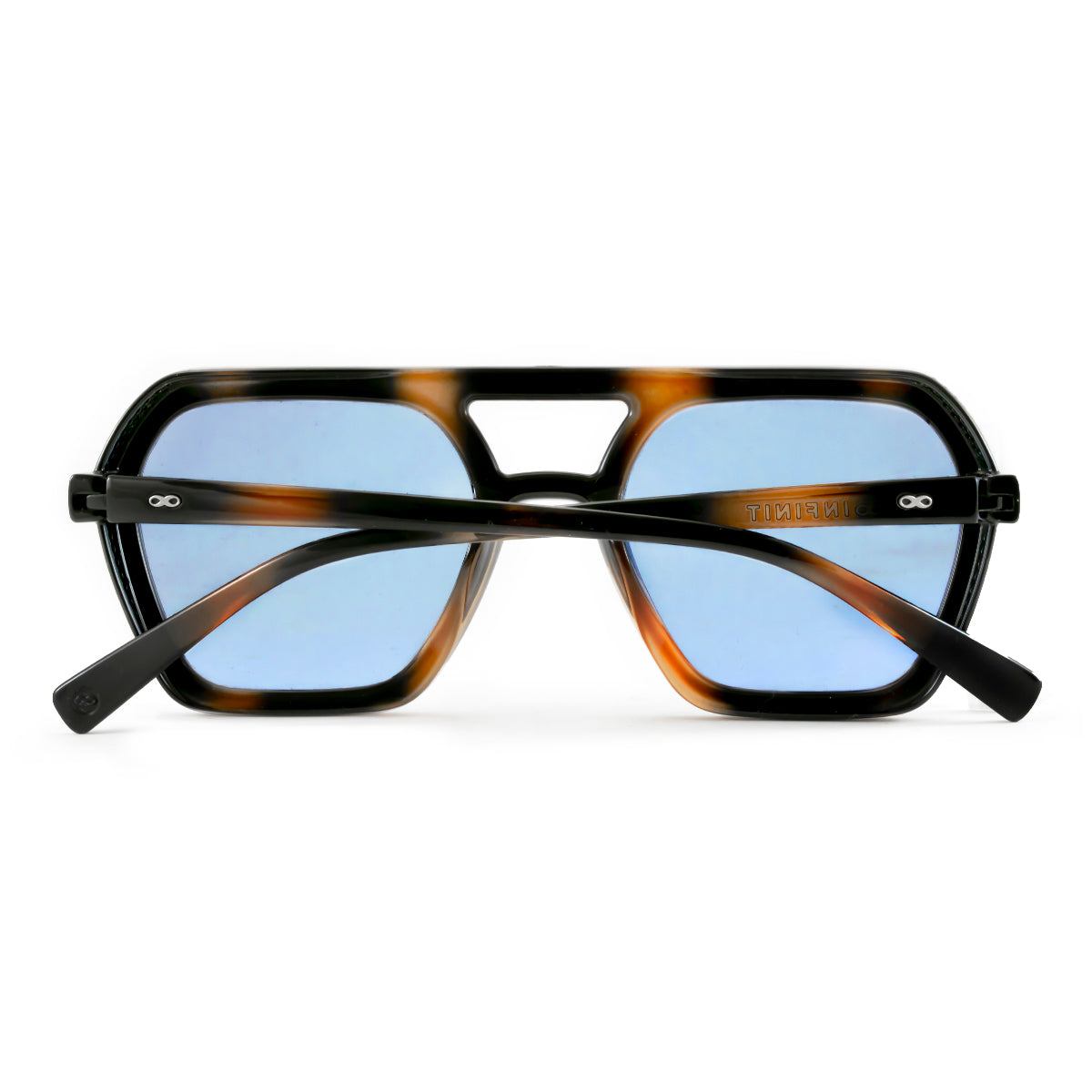 Óculos de sol Lyon - Tartaruga - Lente Retro Azul