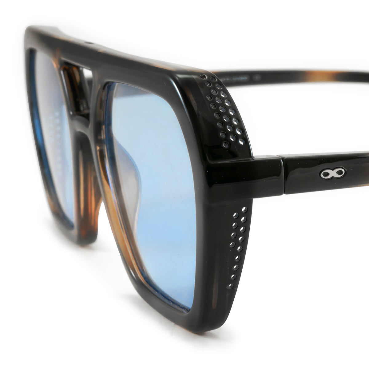 Óculos de sol Lyon - Tartaruga - Lente Retro Azul