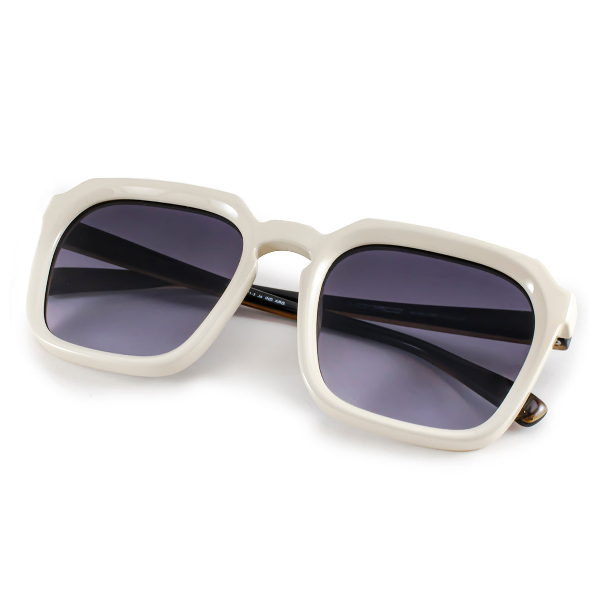 Óculos de sol Monaco - Bone - Lente degradada cinza