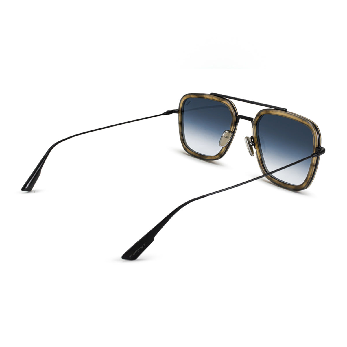 ÓCULOS DE SOL Montecarlo - Luxury Series - Tartaruga - Lente degradada Azul