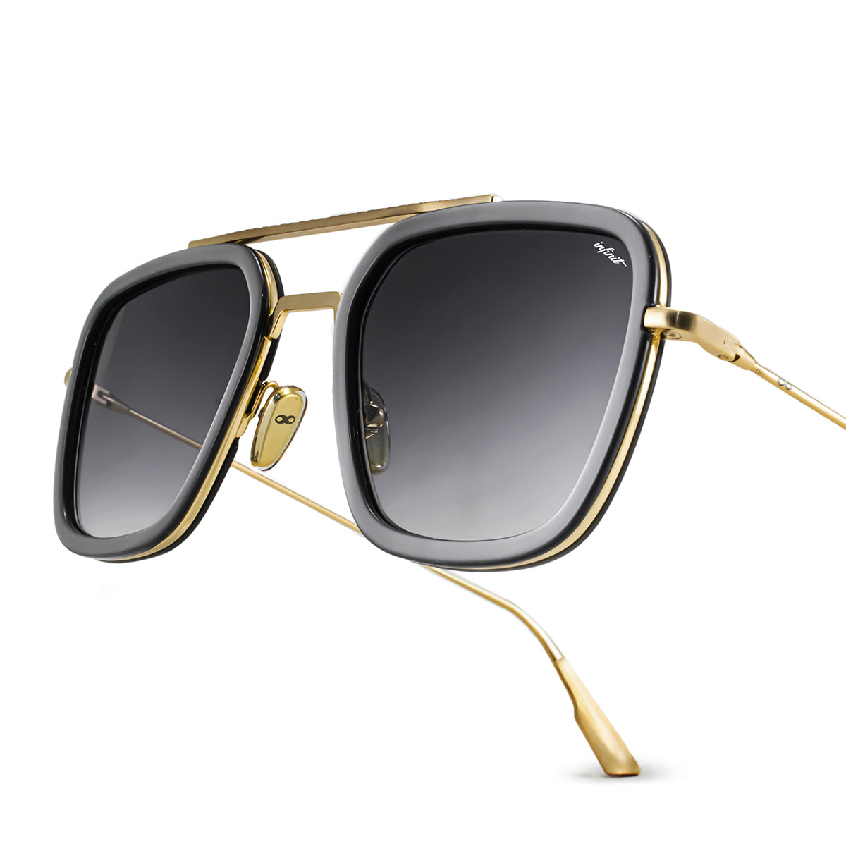 ÓCULOS DE SOL Montecarlo - Luxury Series - Cinza Pérola - Lente degradada cinza