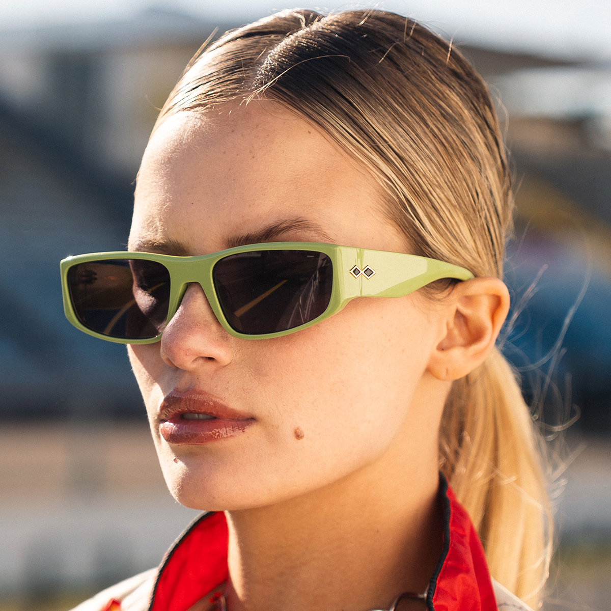 ÓCULOS DE SOL Venice - Pistache - Lente Cinza