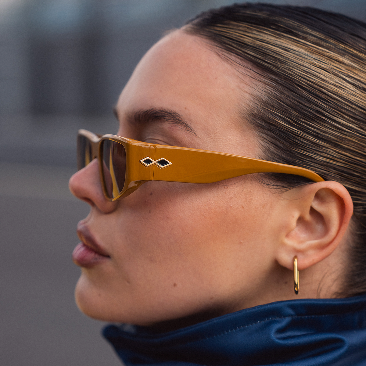 ÓCULOS DE SOL Venice - Ocre - Lente Marrom