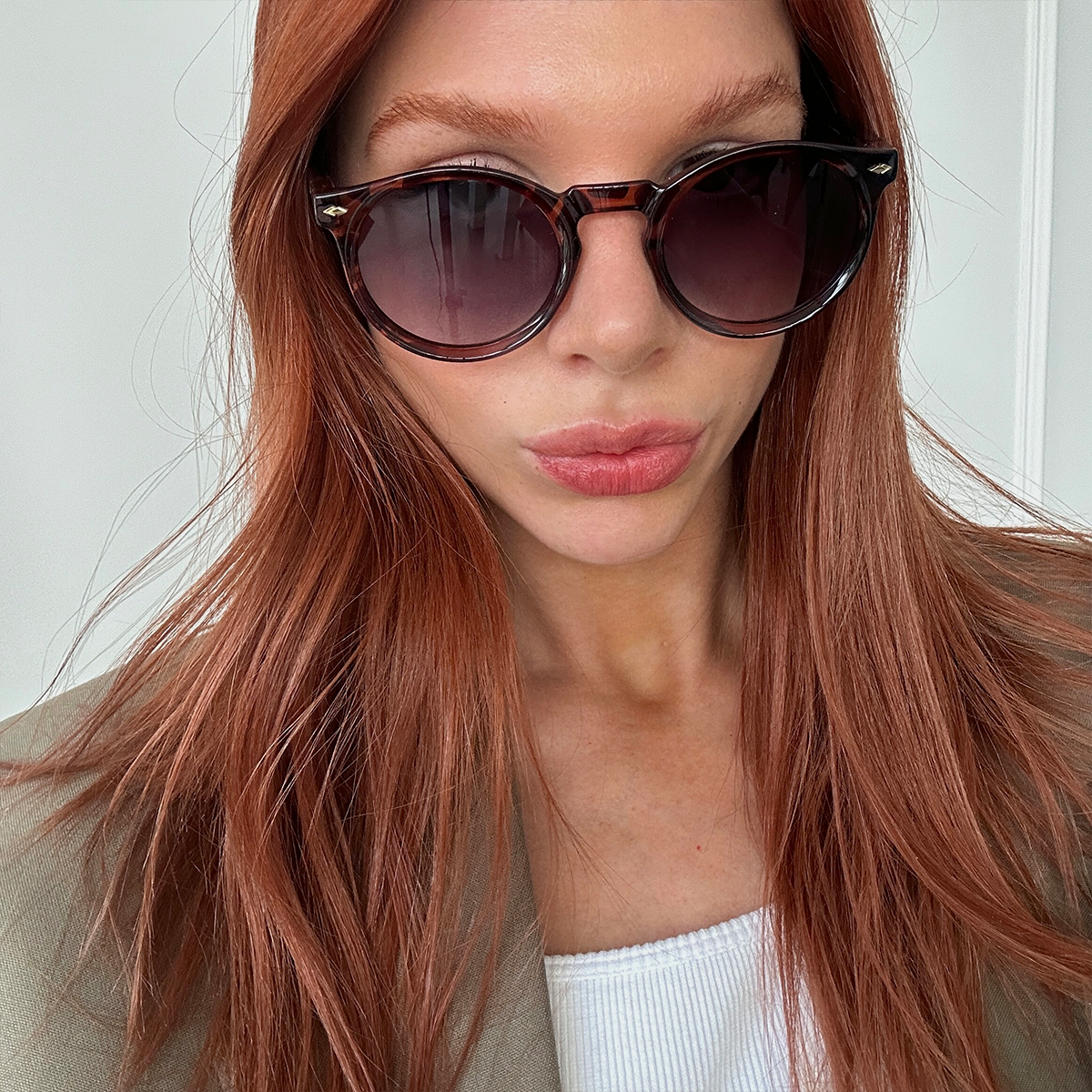 Óculos de sol Holbox - Tartaruga - Lente Gradiente Cinza