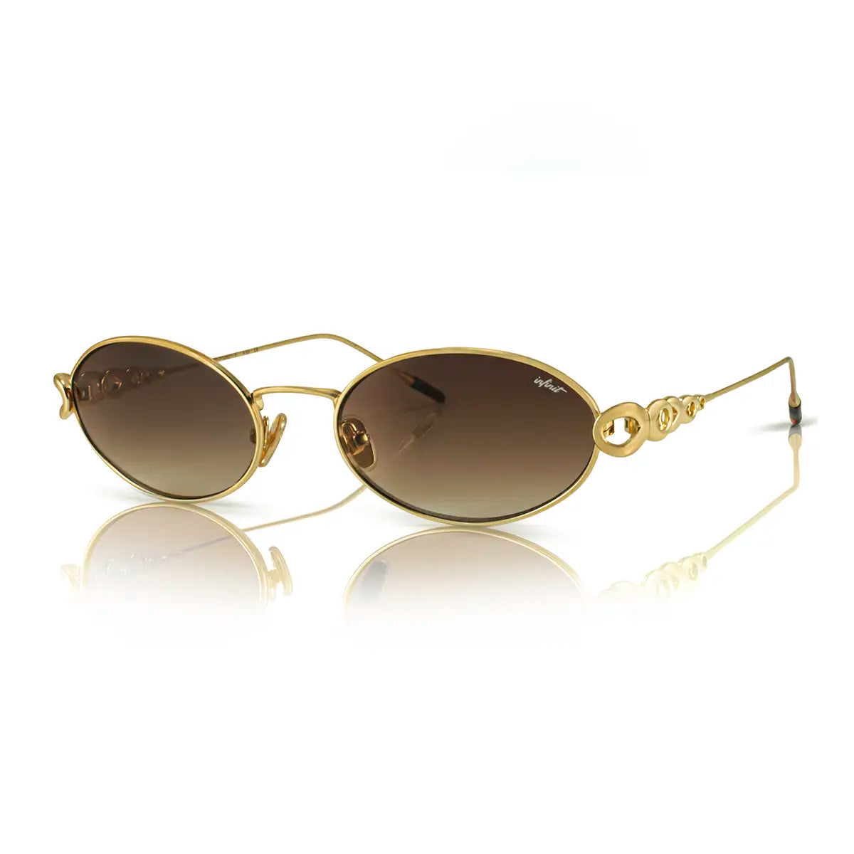 ÓCULOS DE SOL Namib - Ouro - Lente Marrom Degradada