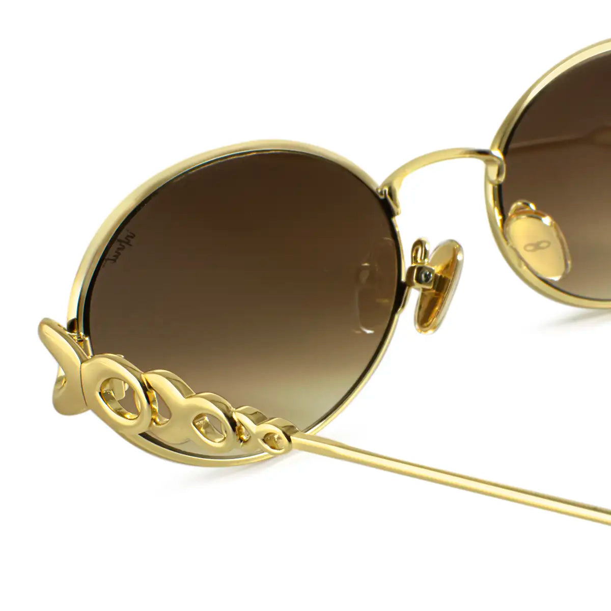 ÓCULOS DE SOL Namib - Ouro - Lente Marrom Degradada