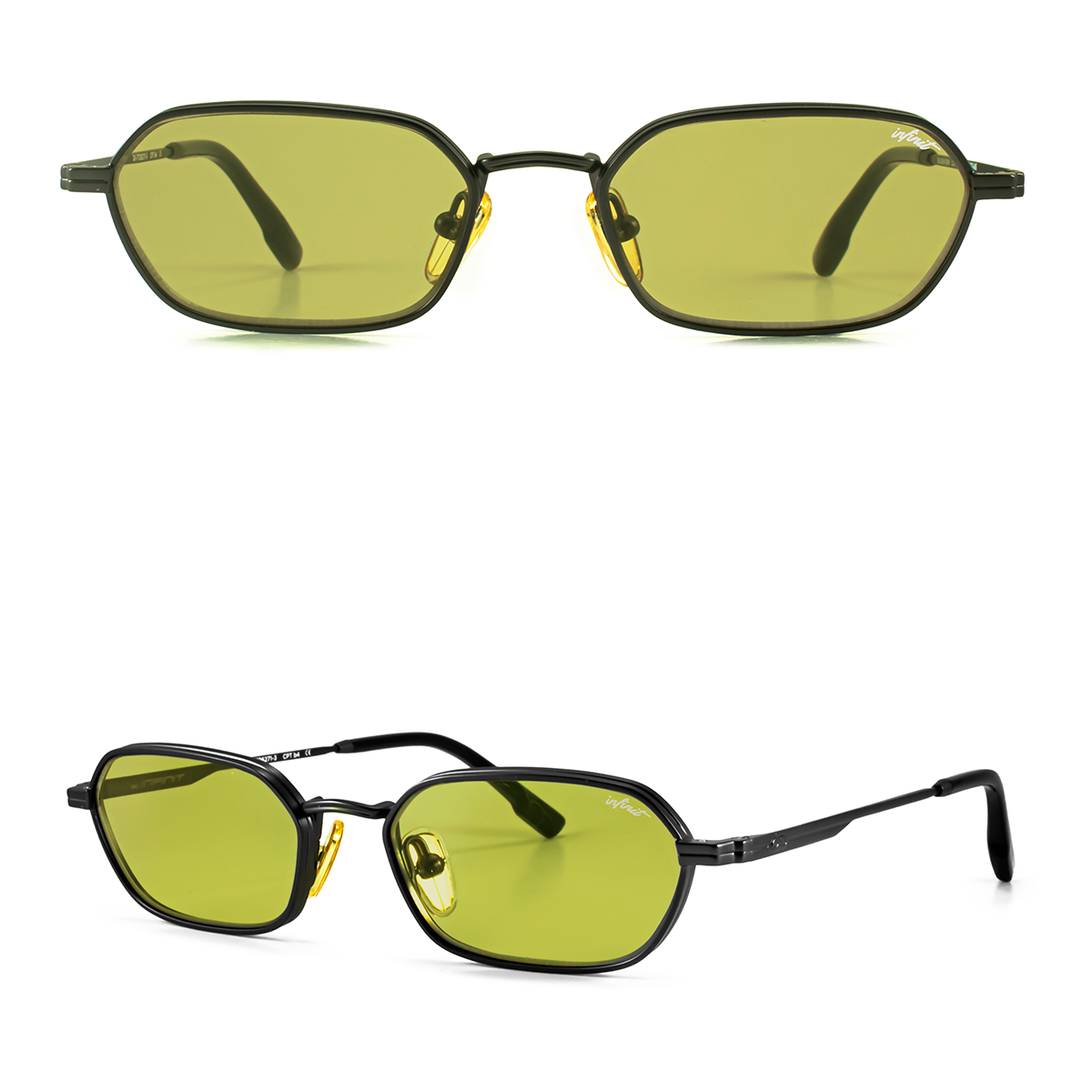 Óculos de sol Naoki - Cinza - Lente Verde