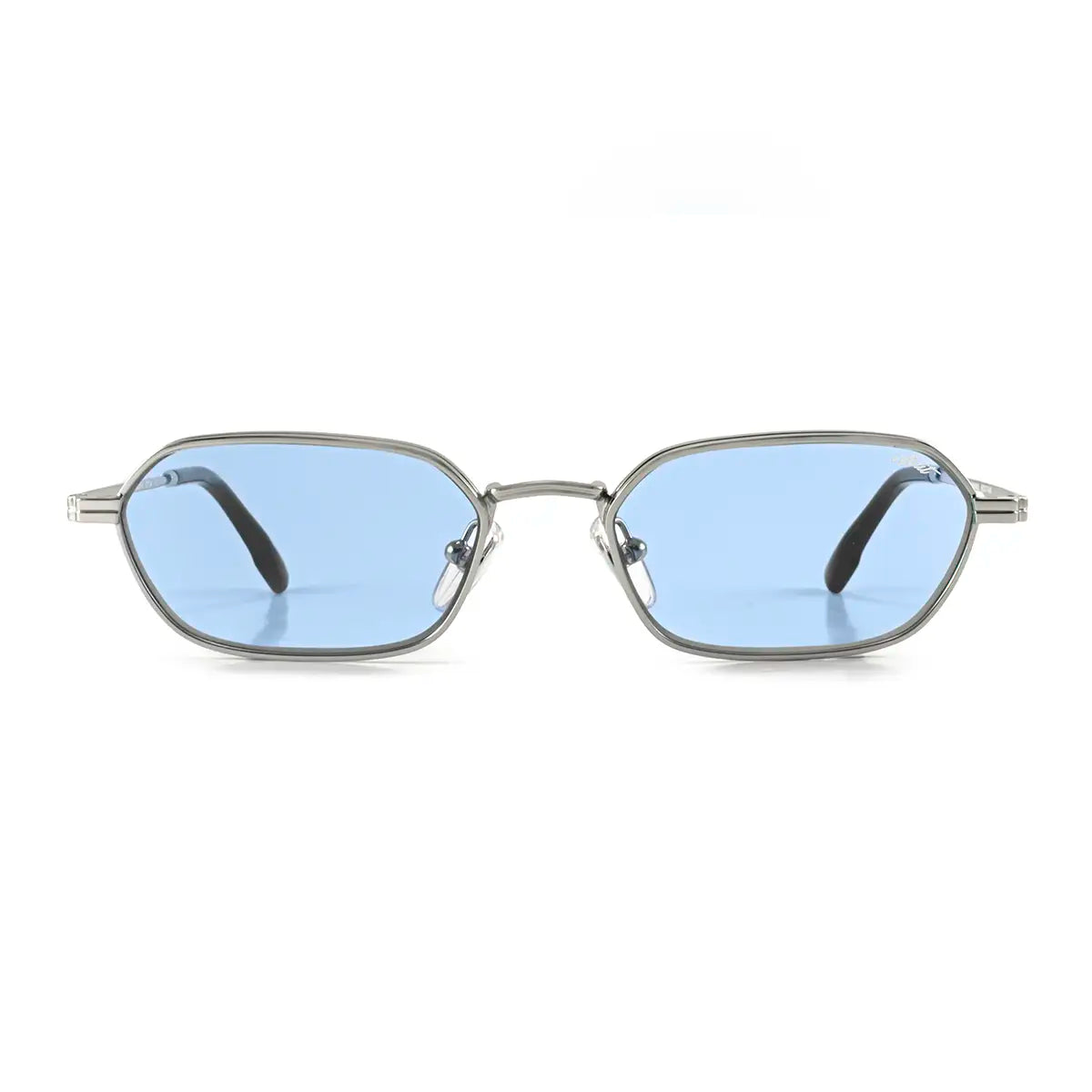 Óculos de sol Naoki - Prateada - Lente Azul