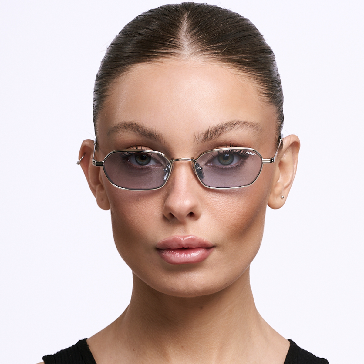 Óculos de sol Naoki - Prateada - Lente Azul