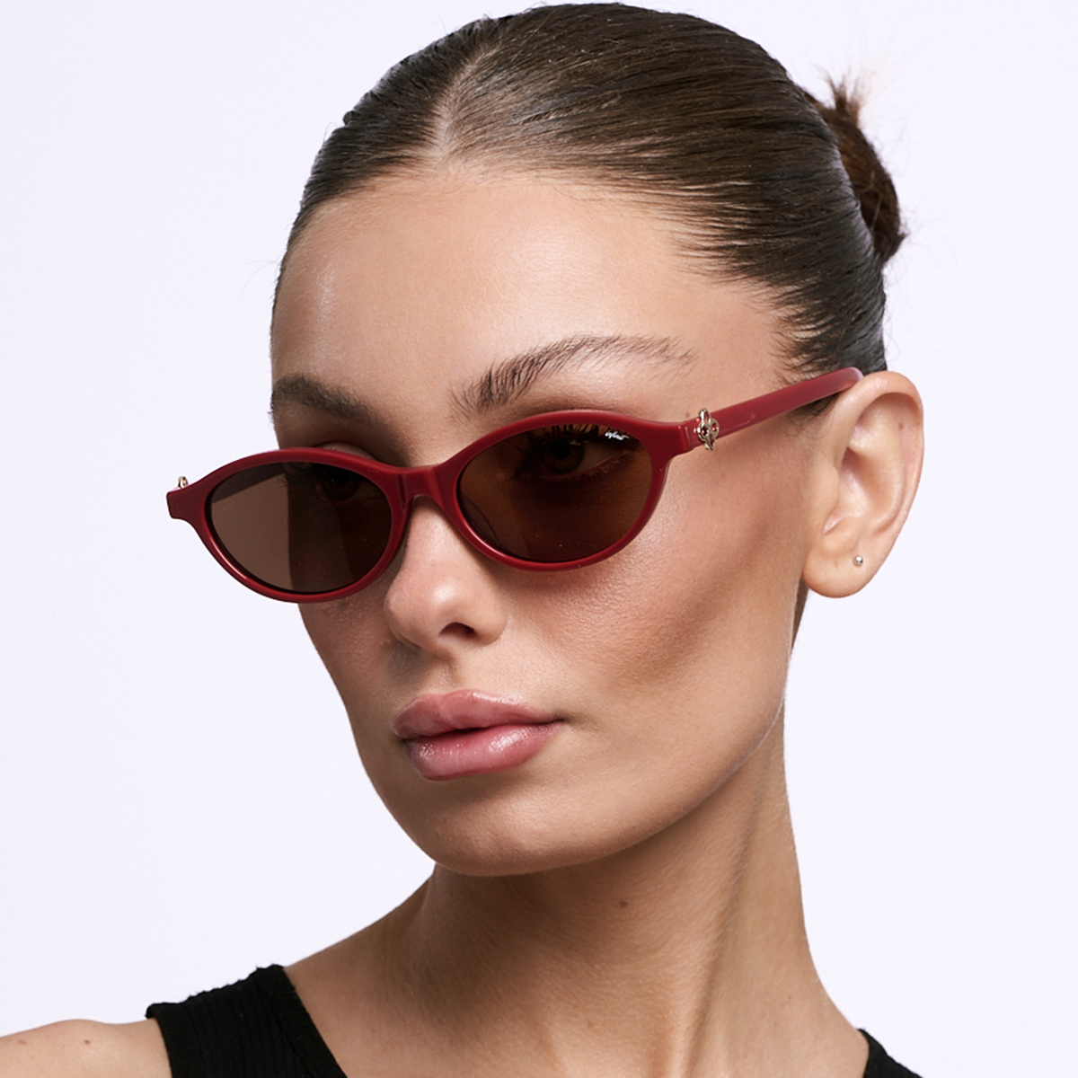 ÓCULOS DE SOL Naomi - Borgonha - Lente Marrom