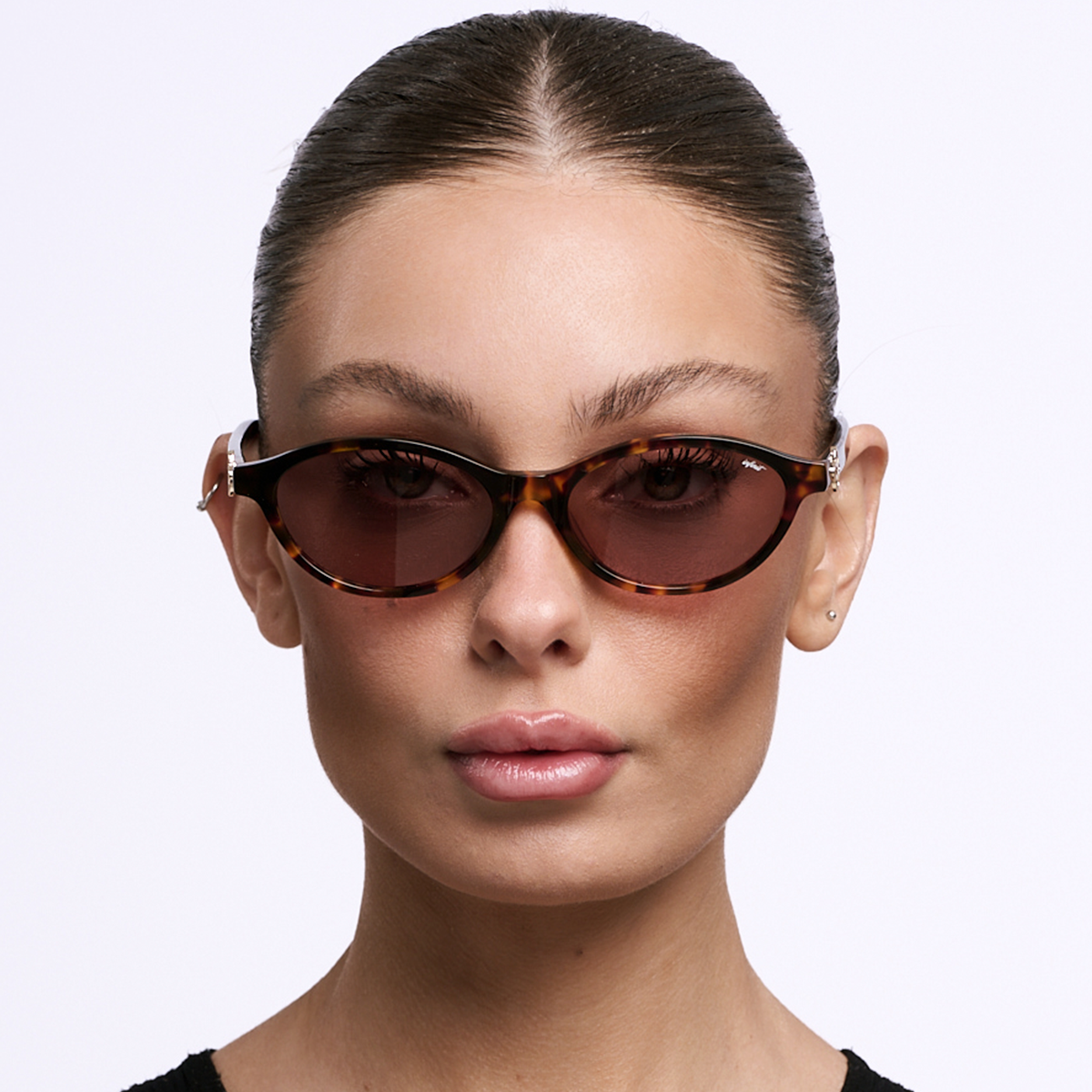 ÓCULOS DE SOL Naomi - Dk Havana - Lente Rosa