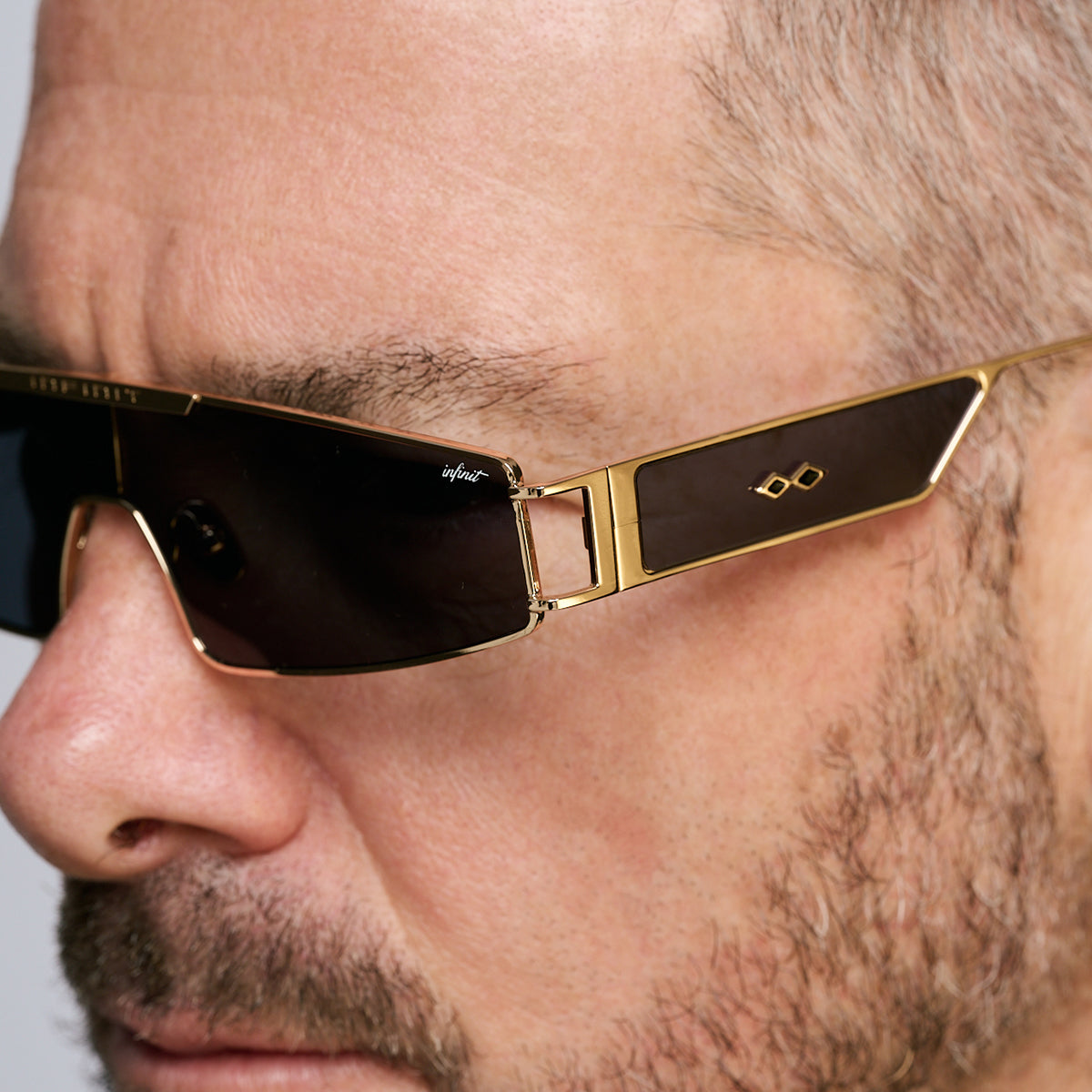 ÓCULOS DE SOL Panoramic - Preto Fosco - Lente Cinza