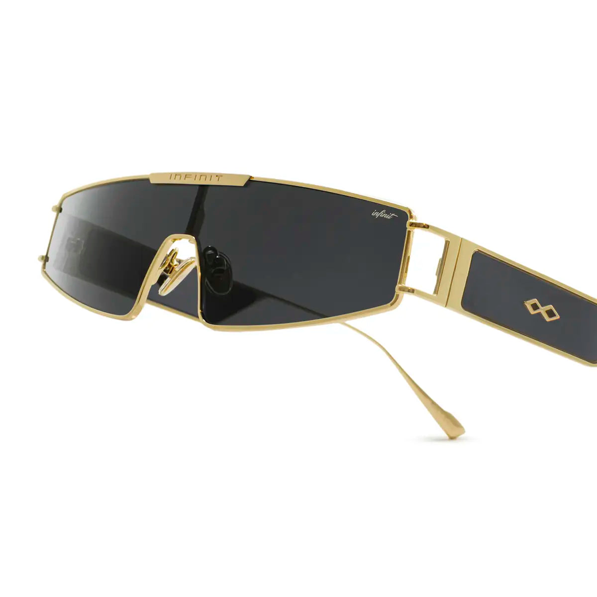 ÓCULOS DE SOL Panoramic - Preto Fosco - Lente Cinza