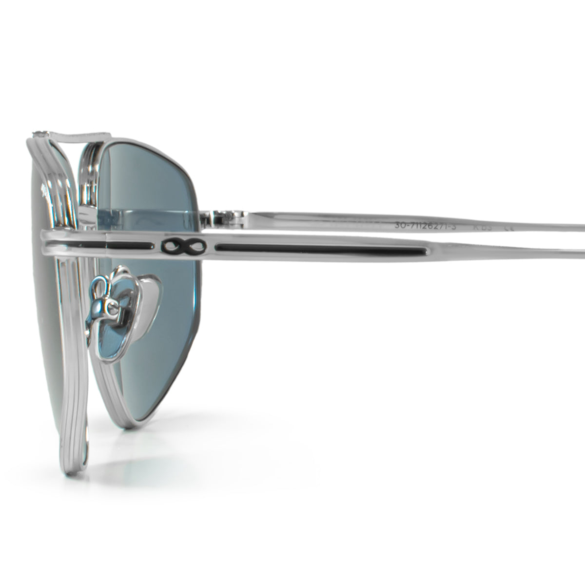 ÓCULOS DE SOL Pierre - Prata - Lente Azul