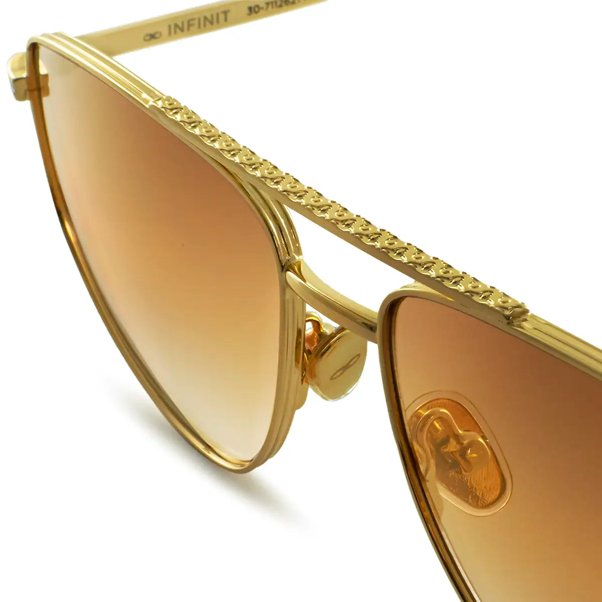 ÓCULOS DE SOL Pierre - Ouro Ouro - Lente Laranja Degradada