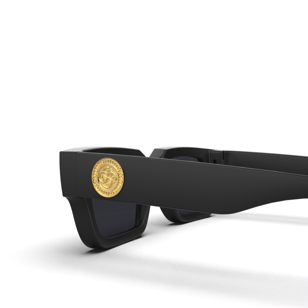 Óculos de sol Exclamation - Preto Fosco Uroboro - Lente Cinza Polarizado