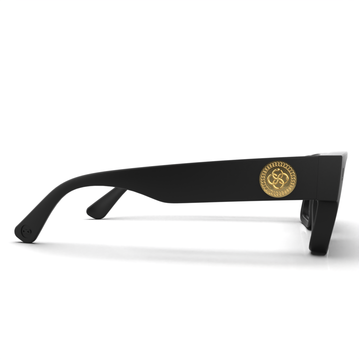 Óculos de sol Exclamation - Preto Fosco Uroboro - Lente Cinza Polarizado