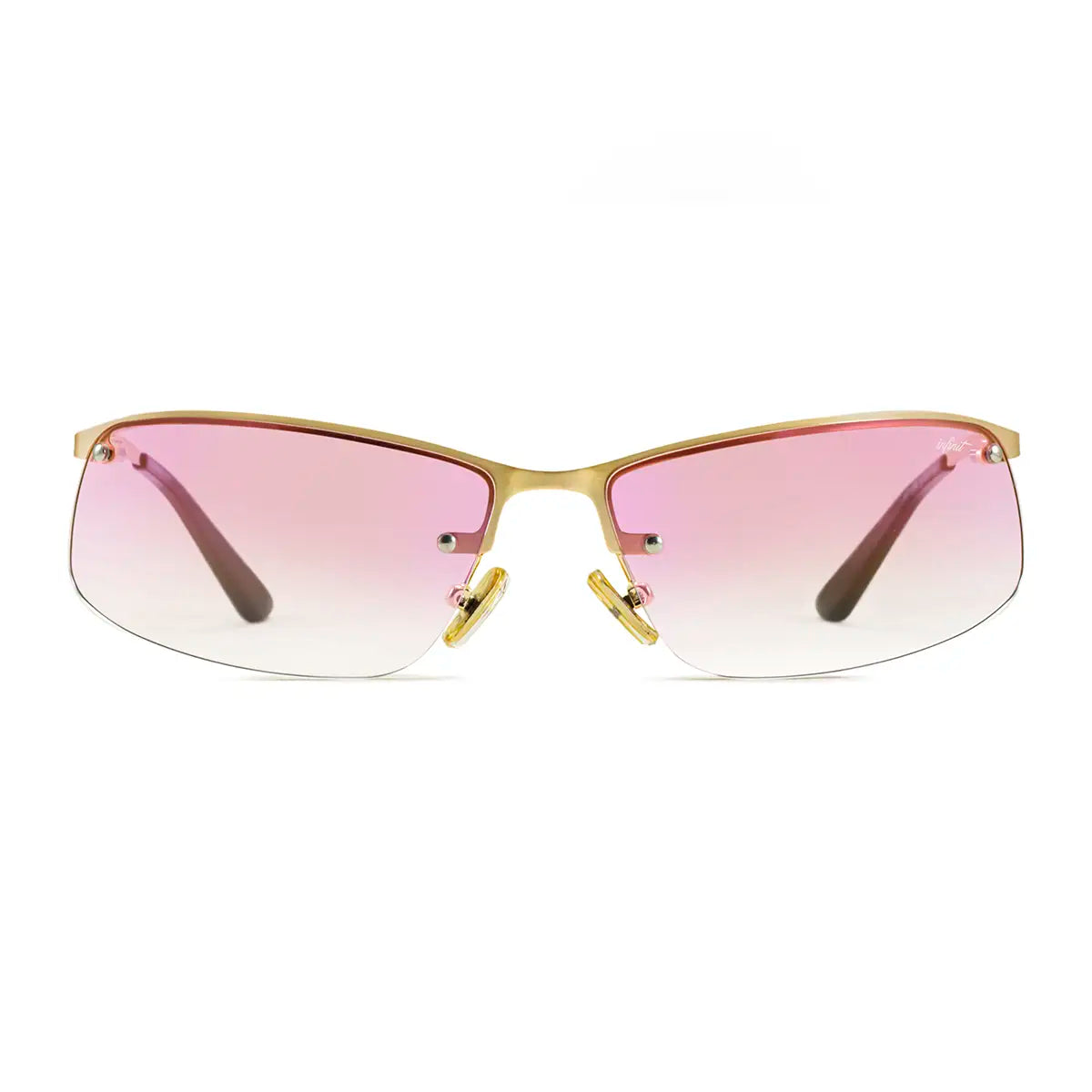 Óculos de sol Santorini - Ouro - Lente Degradada Rosa