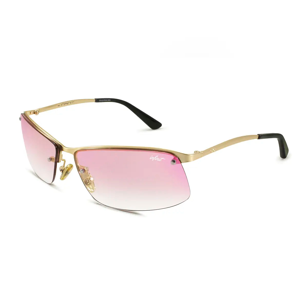 Óculos de sol Santorini - Ouro - Lente Degradada Rosa
