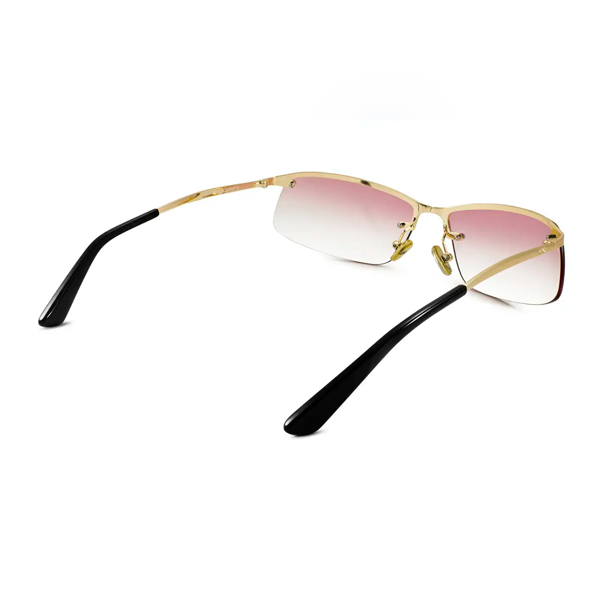 Óculos de sol Santorini - Ouro - Lente Degradada Rosa