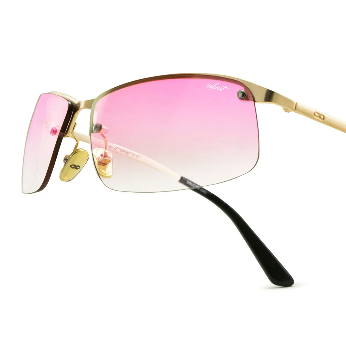 Óculos de sol Santorini - Ouro - Lente Degradada Rosa