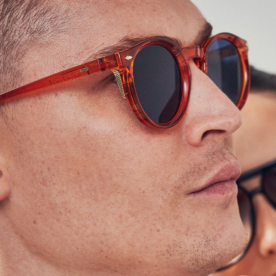 Óculos de sol Holbox - Cristal Caramelo - Lente Azul