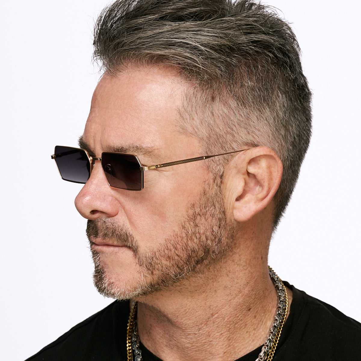 Óculos de sol Tenere - Ouro - Lente Degradada Cinza