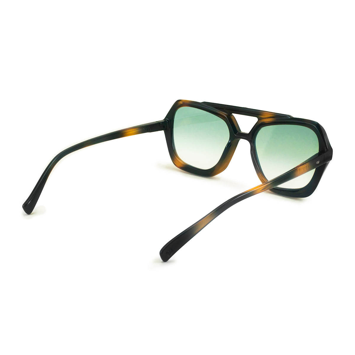 ÓCULOS DE SOL TIGER - Tartaruga - Lente Gradiente Verde