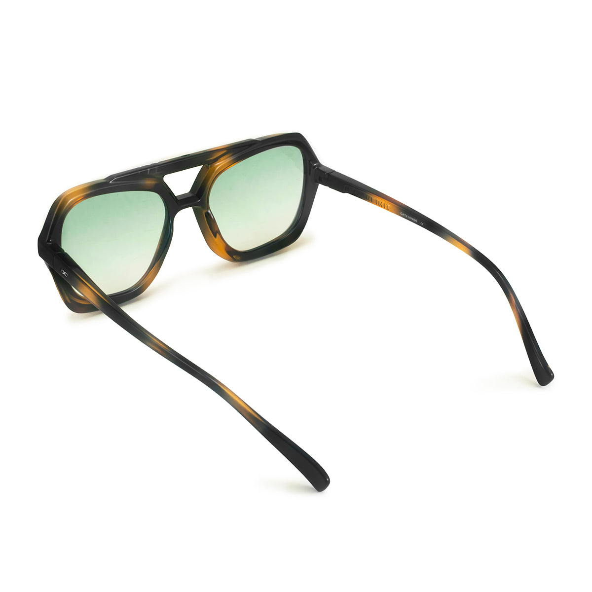 ÓCULOS DE SOL TIGER - Tartaruga - Lente Gradiente Verde