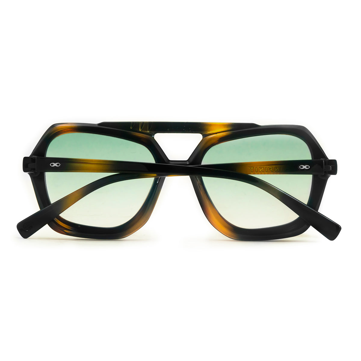 ÓCULOS DE SOL TIGER - Tartaruga - Lente Gradiente Verde