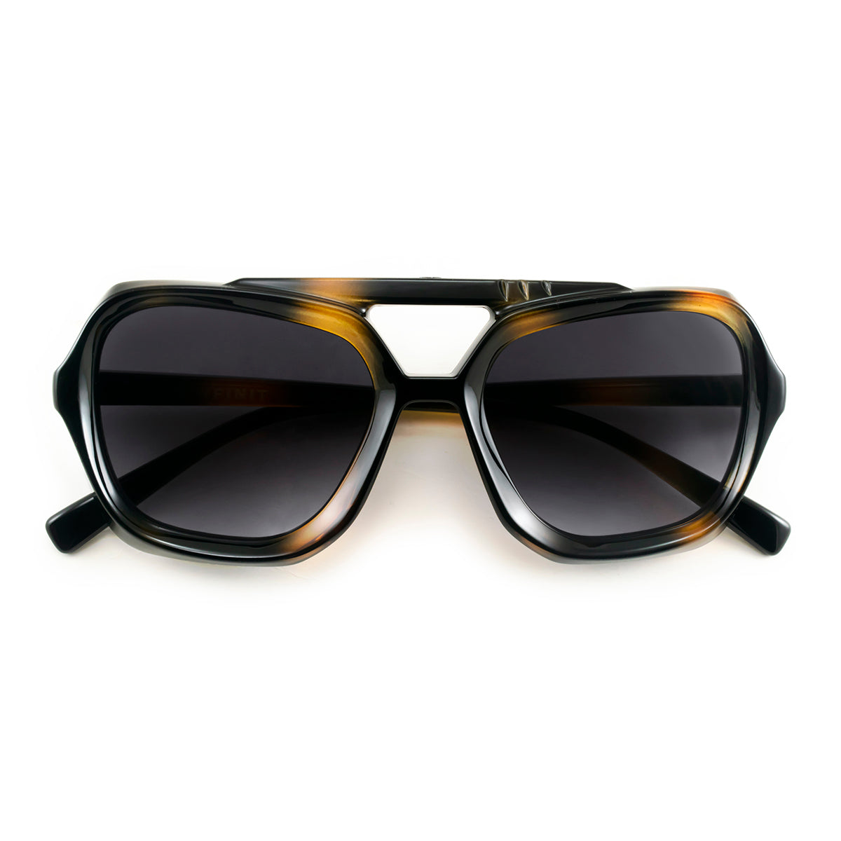 ÓCULOS DE SOL TIGER - Tartaruga - Lente Gradiente Cinza