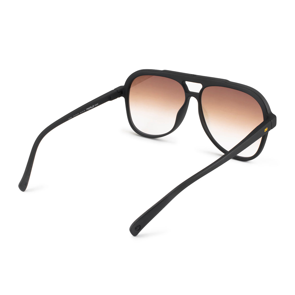 Óculos de sol triple Xxx - Preto fosco - Lente degradada rosa espelhado