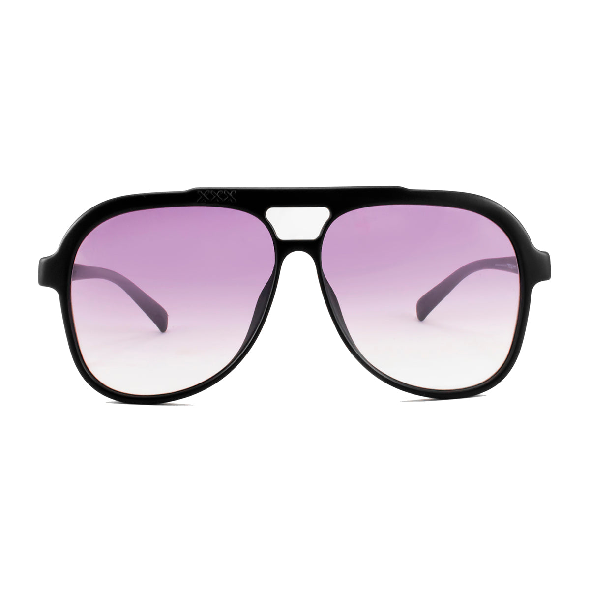Óculos de sol Triple Xxx - Preto Fosco - Lente Roxo Degradada
