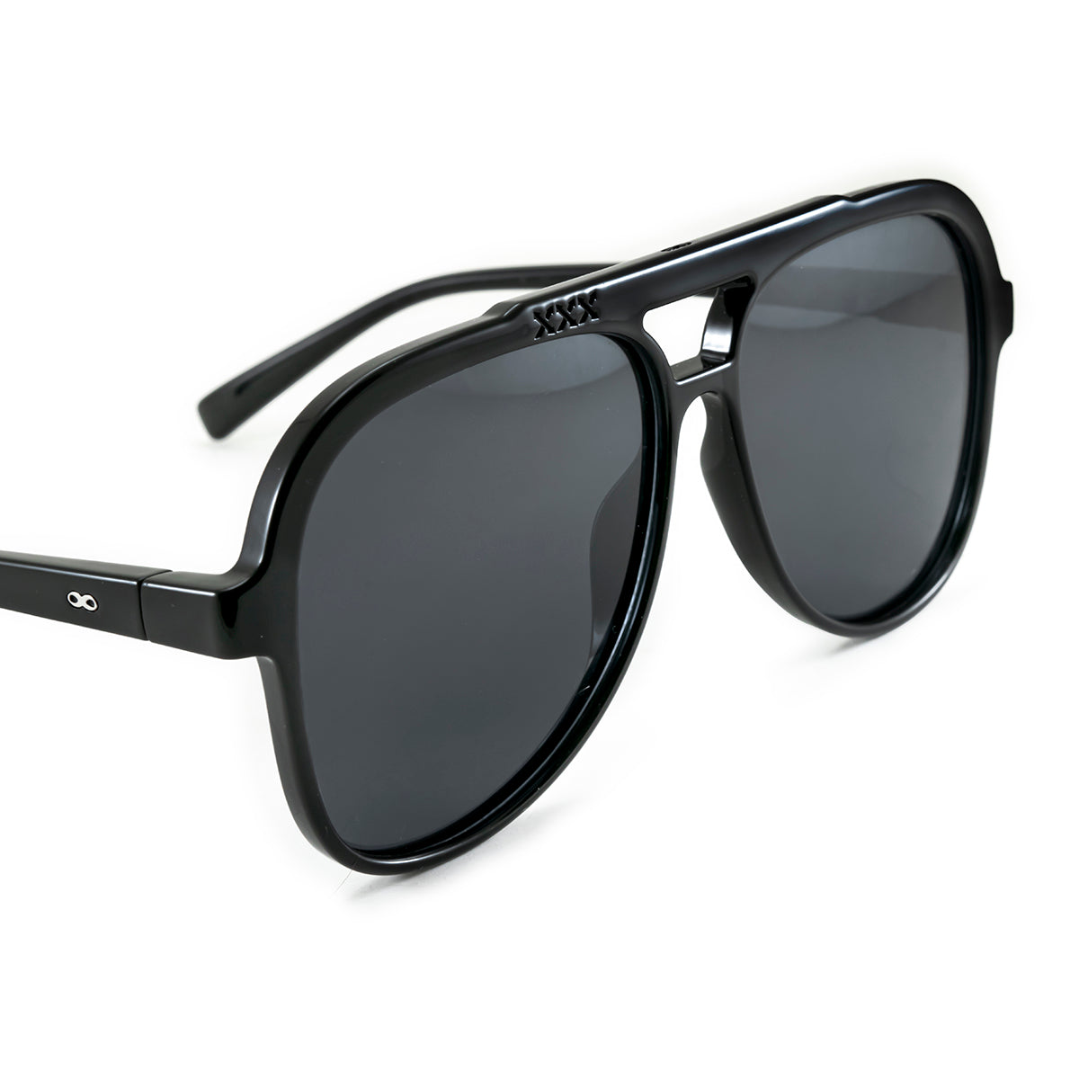 ÓCULOS DE SOL Triple XXX - Preto Brilhante - Lente Polarizada Cinza