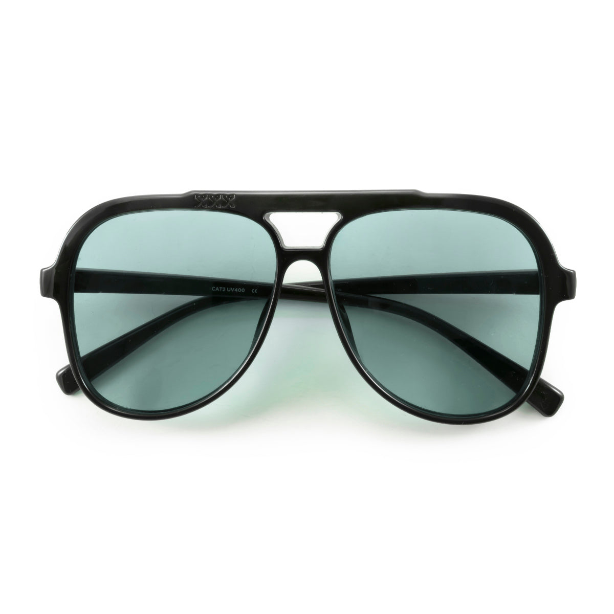 ÓCULOS DE SOL Triple XXX - Preto Brilhante - Lente Turquesa