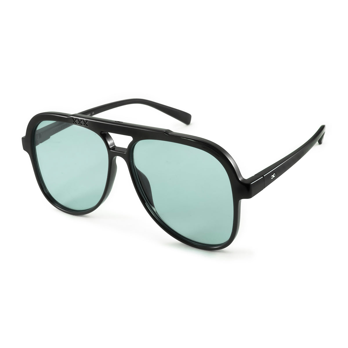 ÓCULOS DE SOL Triple XXX - Preto Brilhante - Lente Turquesa