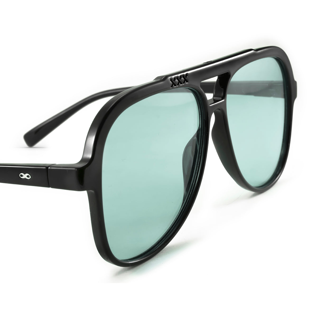 ÓCULOS DE SOL Triple XXX - Preto Brilhante - Lente Turquesa