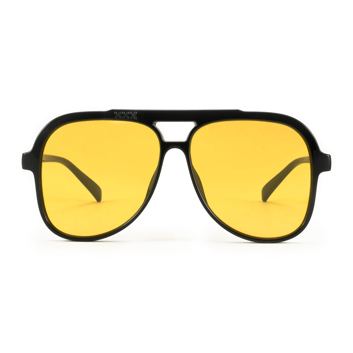 ÓCULOS DE SOL Triple XXX - Preto Brilhante - Lente Amarela