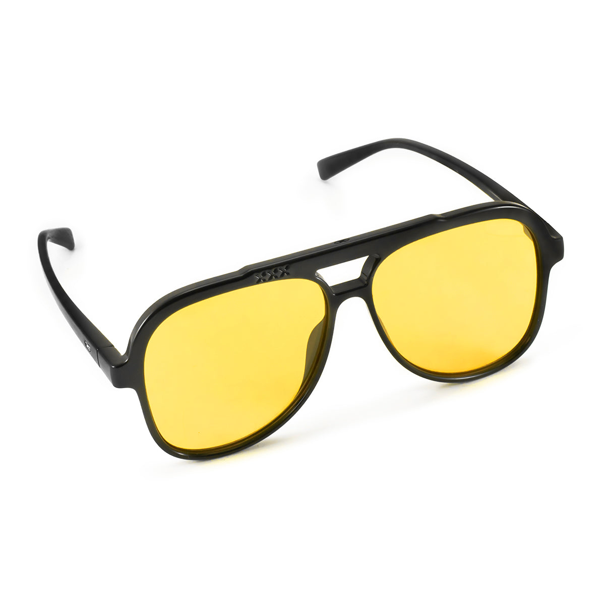 ÓCULOS DE SOL Triple XXX - Preto Brilhante - Lente Amarela