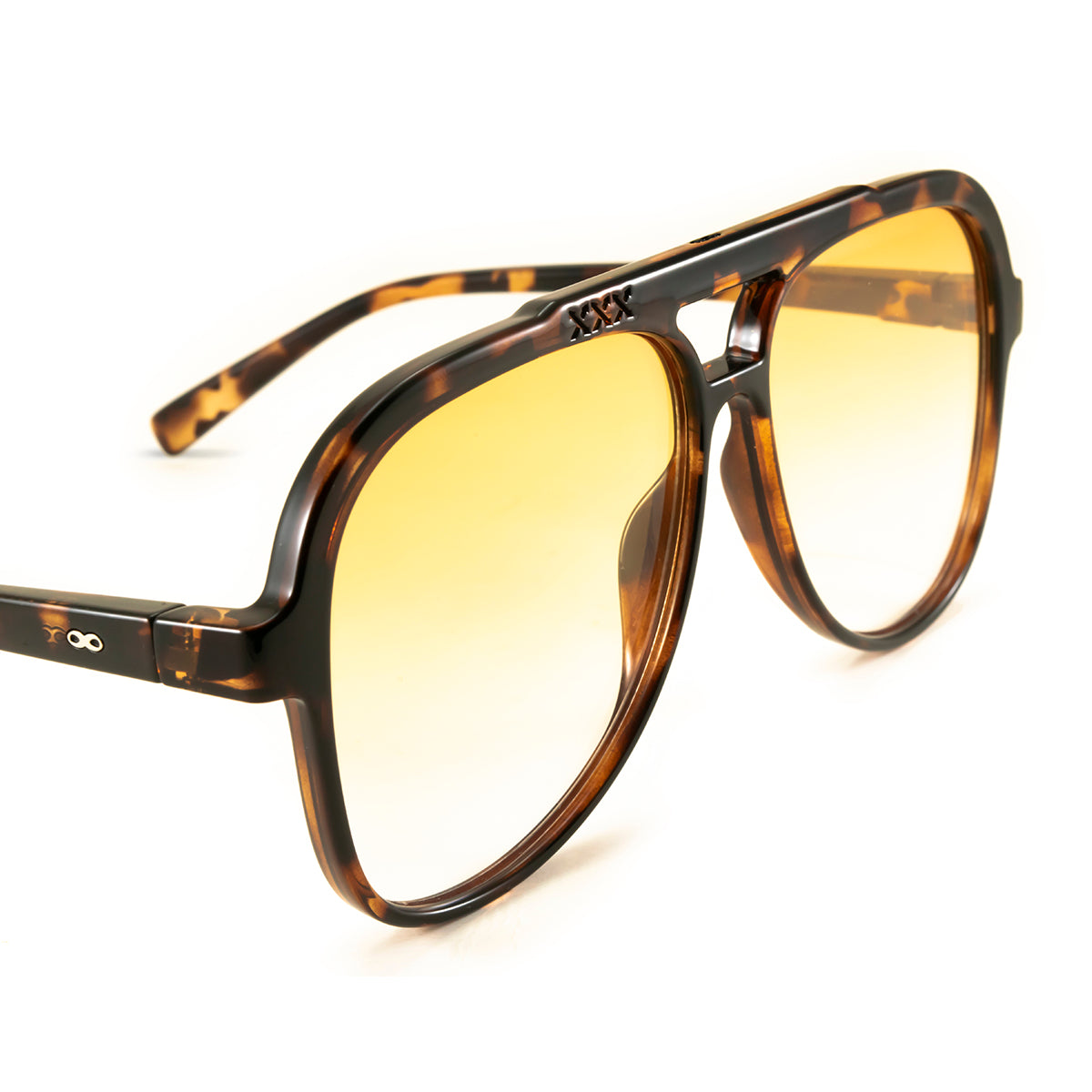 ÓCULOS DE SOL Triple XXX - Tartaruga - Lente Degradada Laranja