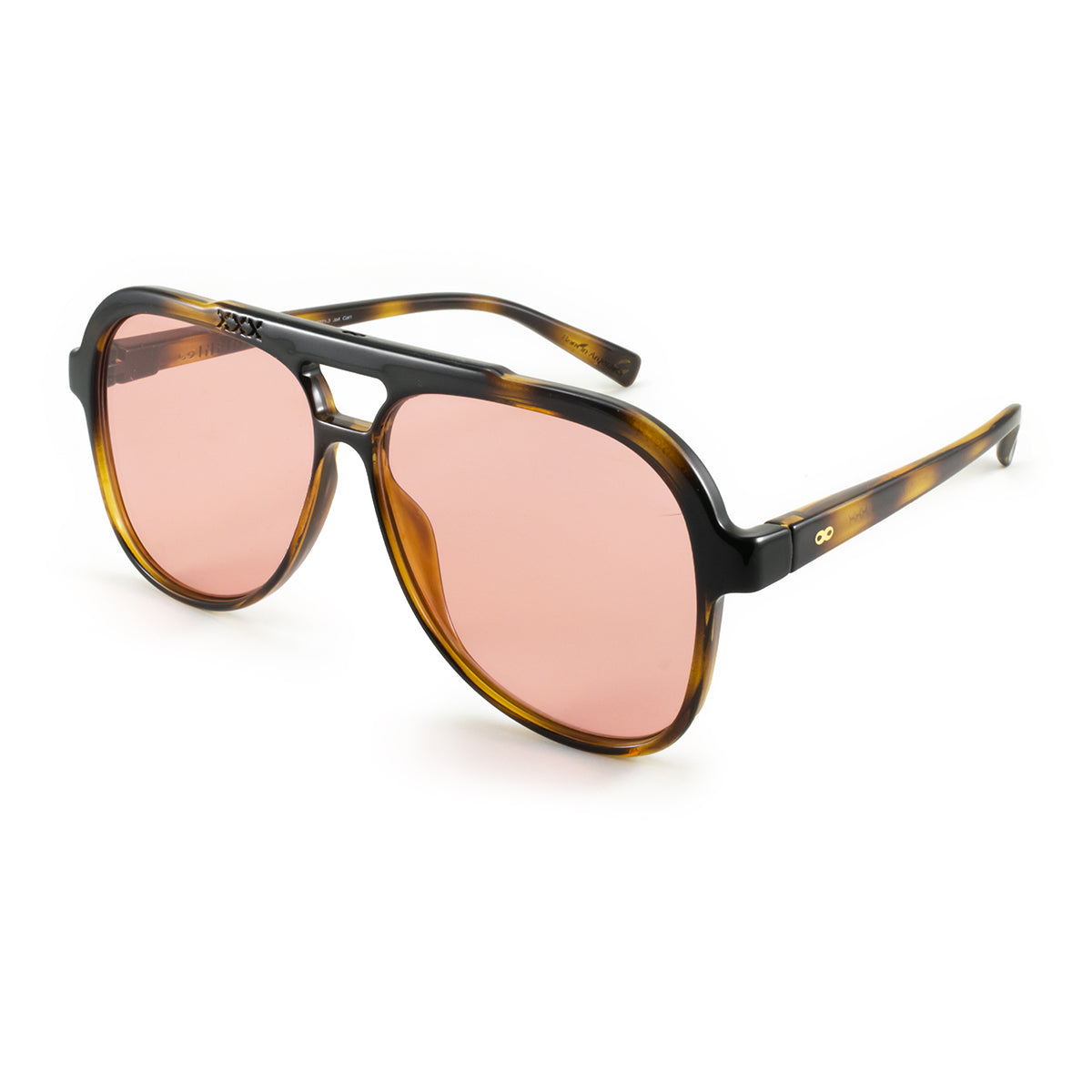 Óculos de Sol Triple Xxx - Havana - Lente Rosa