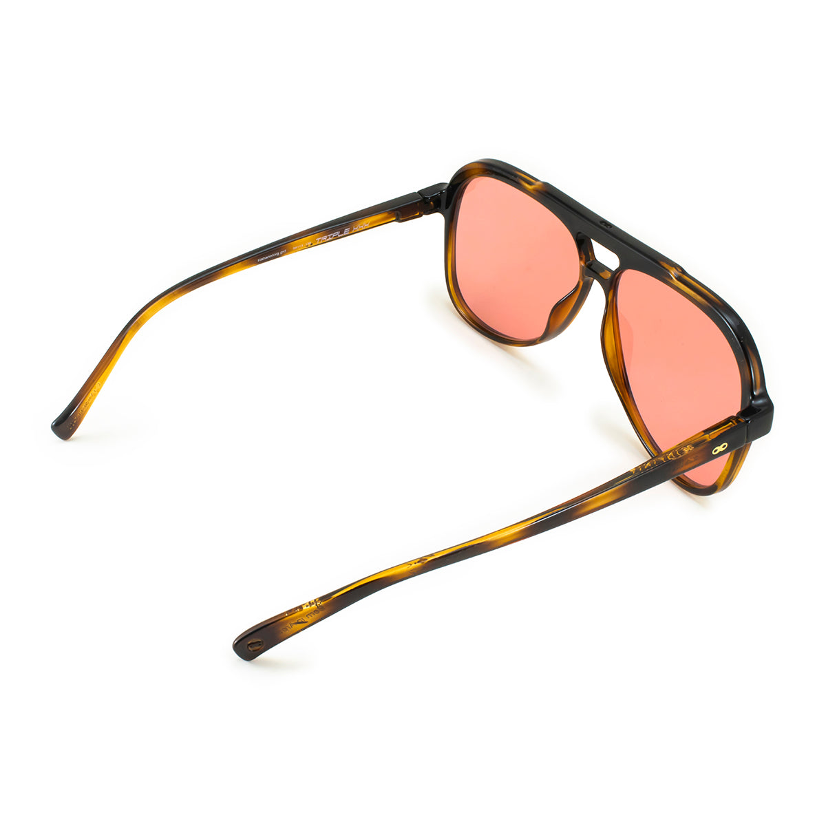 Óculos de Sol Triple Xxx - Havana - Lente Rosa