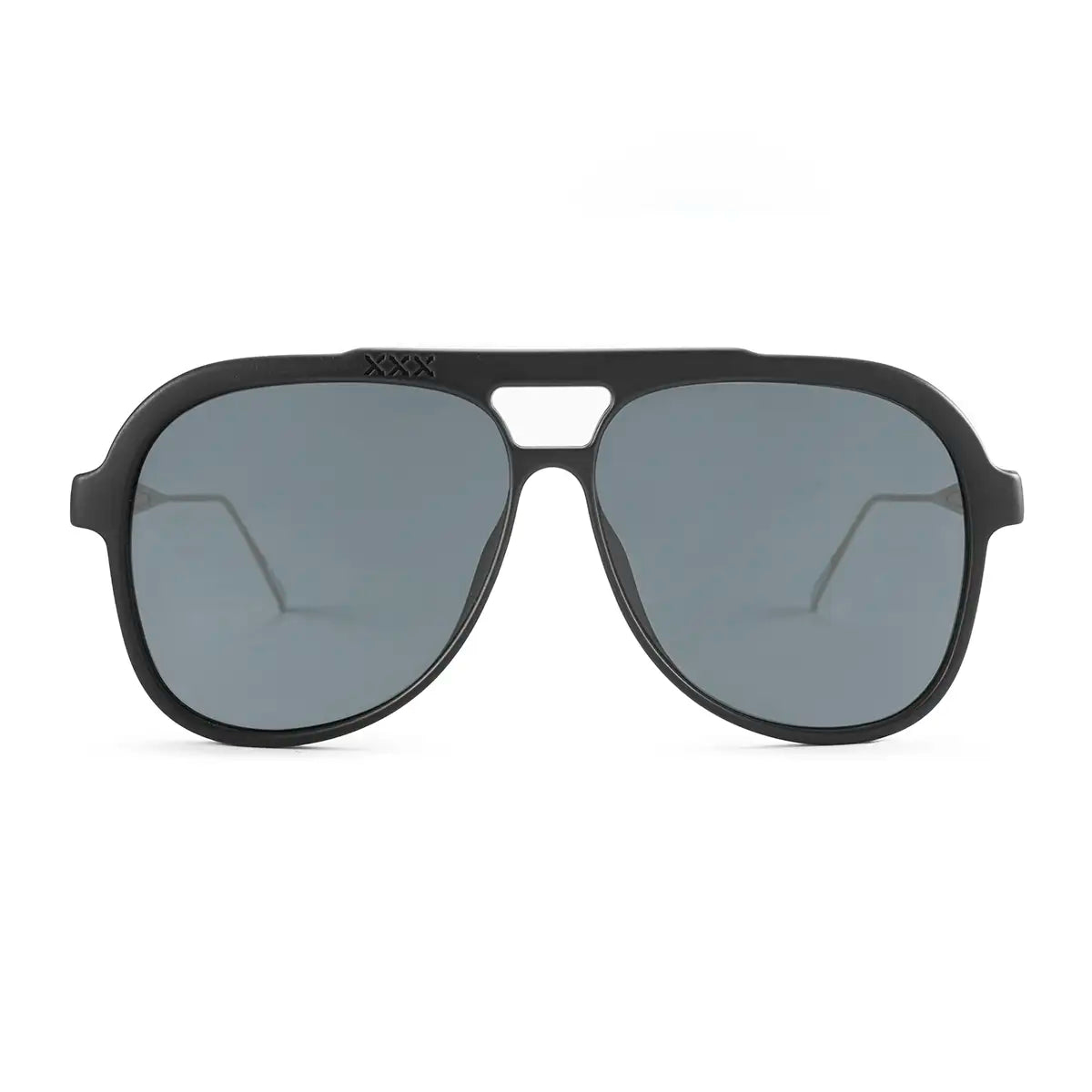 Óculos de sol Triple Xxx - Special Metal Edition - Preto Fosco - lente cinza