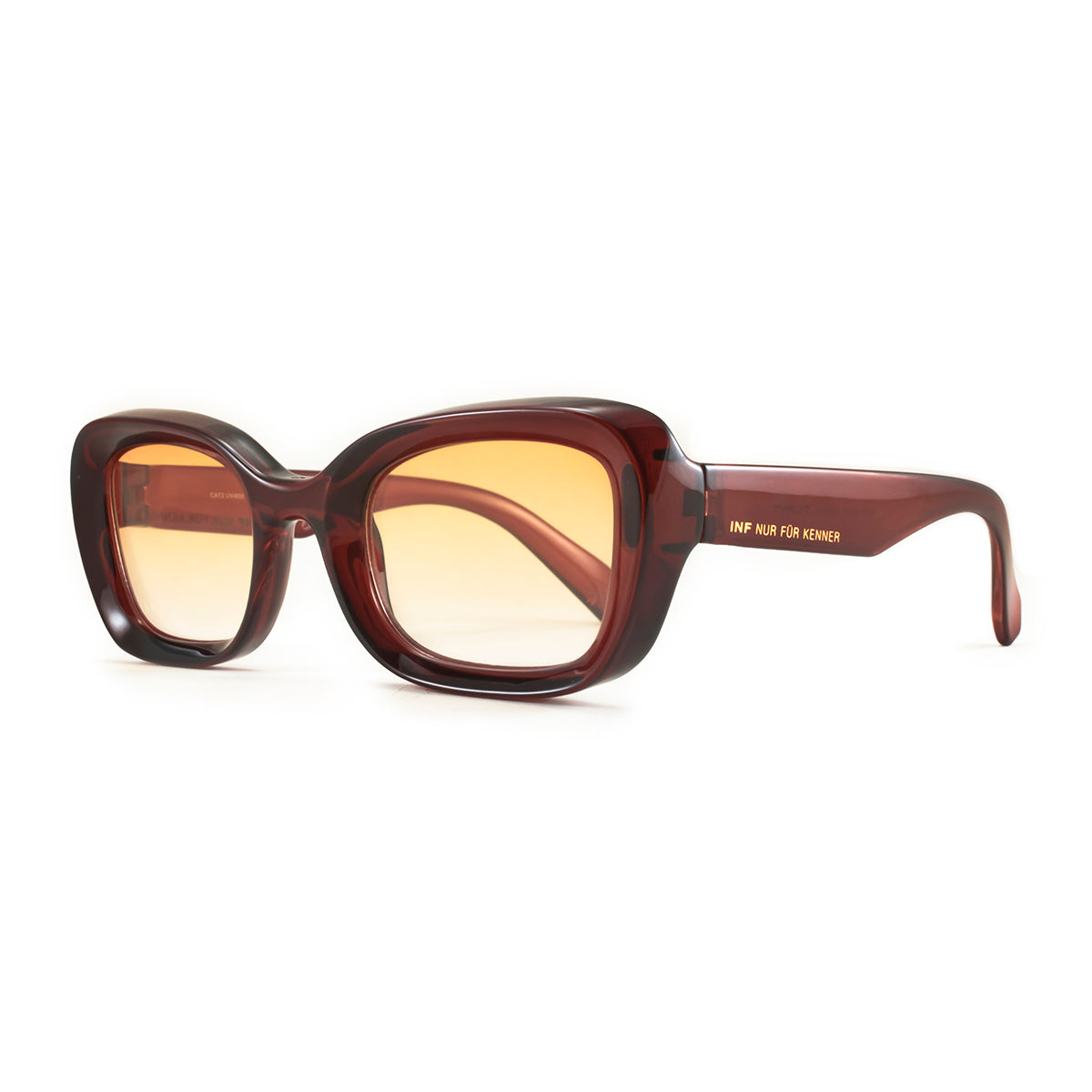 ÓCULOS DE SOL Turin - Chocolate - Lente degradada Laranja