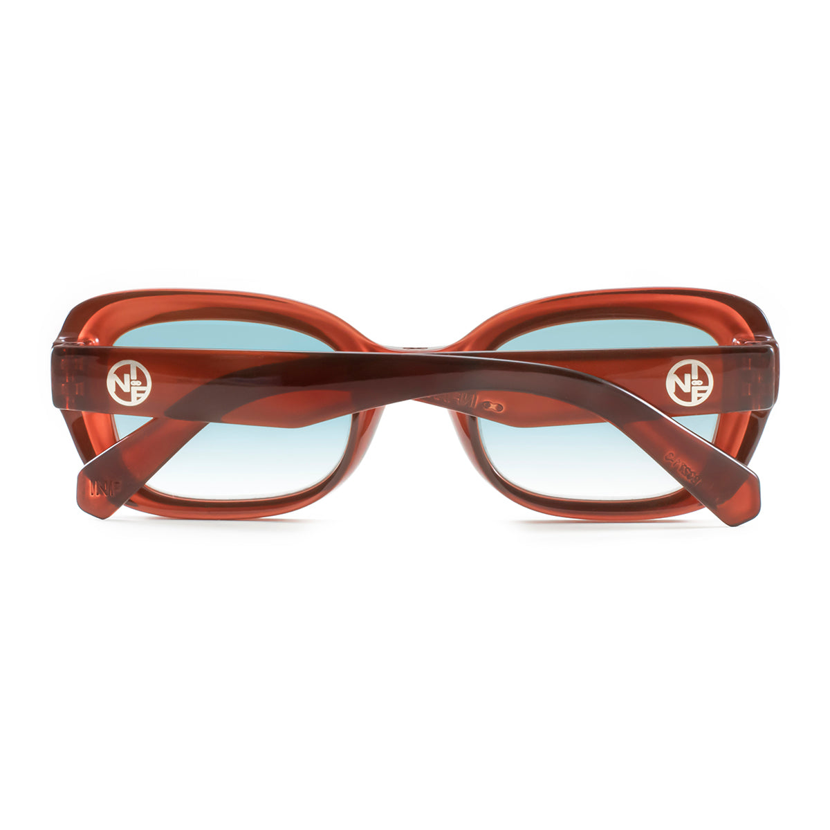 Óculos de sol Turin - Chocolate - lente degradada azul claro